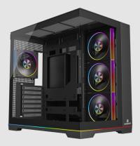 NYVRA SYNC 850w 80+ Bronze APFC 3.1 PCI-E 5.1 5*ARGB PWM ARGB Şerit SeaView Gaming Kasa